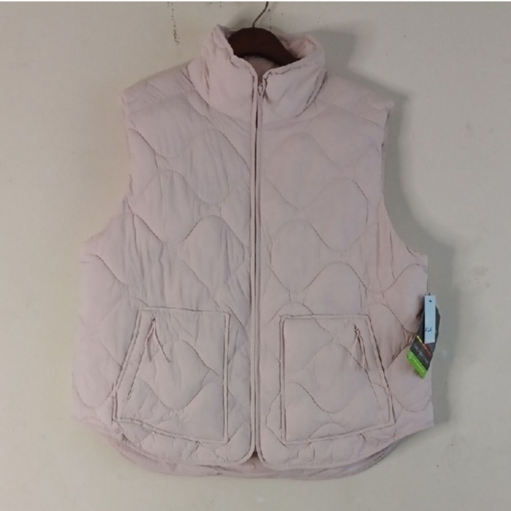 FLX Women's Pink Light Pink Quilted Vest